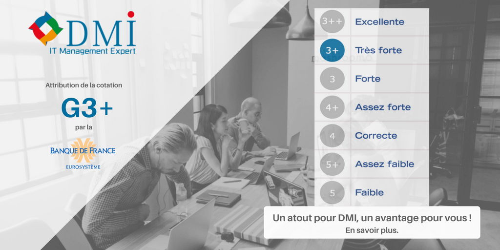 DMI - IT MANAGEMENT EXPERT - Cotation Banque de France 3G+